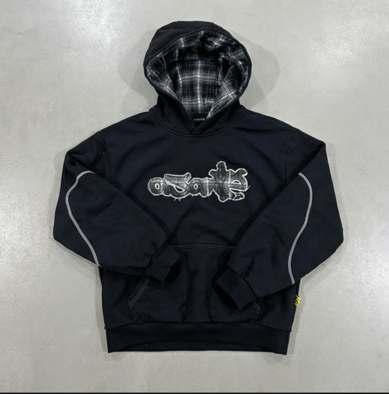 Asanté Blackout Plaid Hoodie